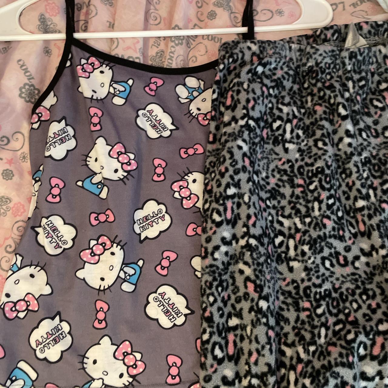 Hello Kitty Pj Set Size Small Medium Depop