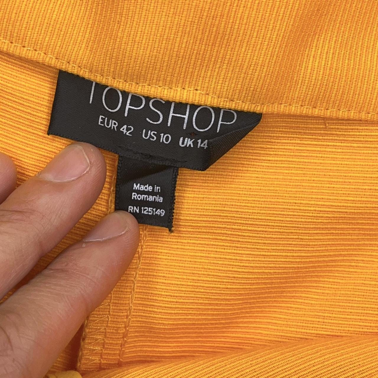 Topshop yellow outlet shorts