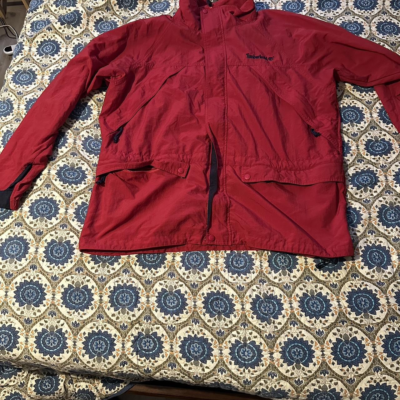 Red 2024 timberland hoodie