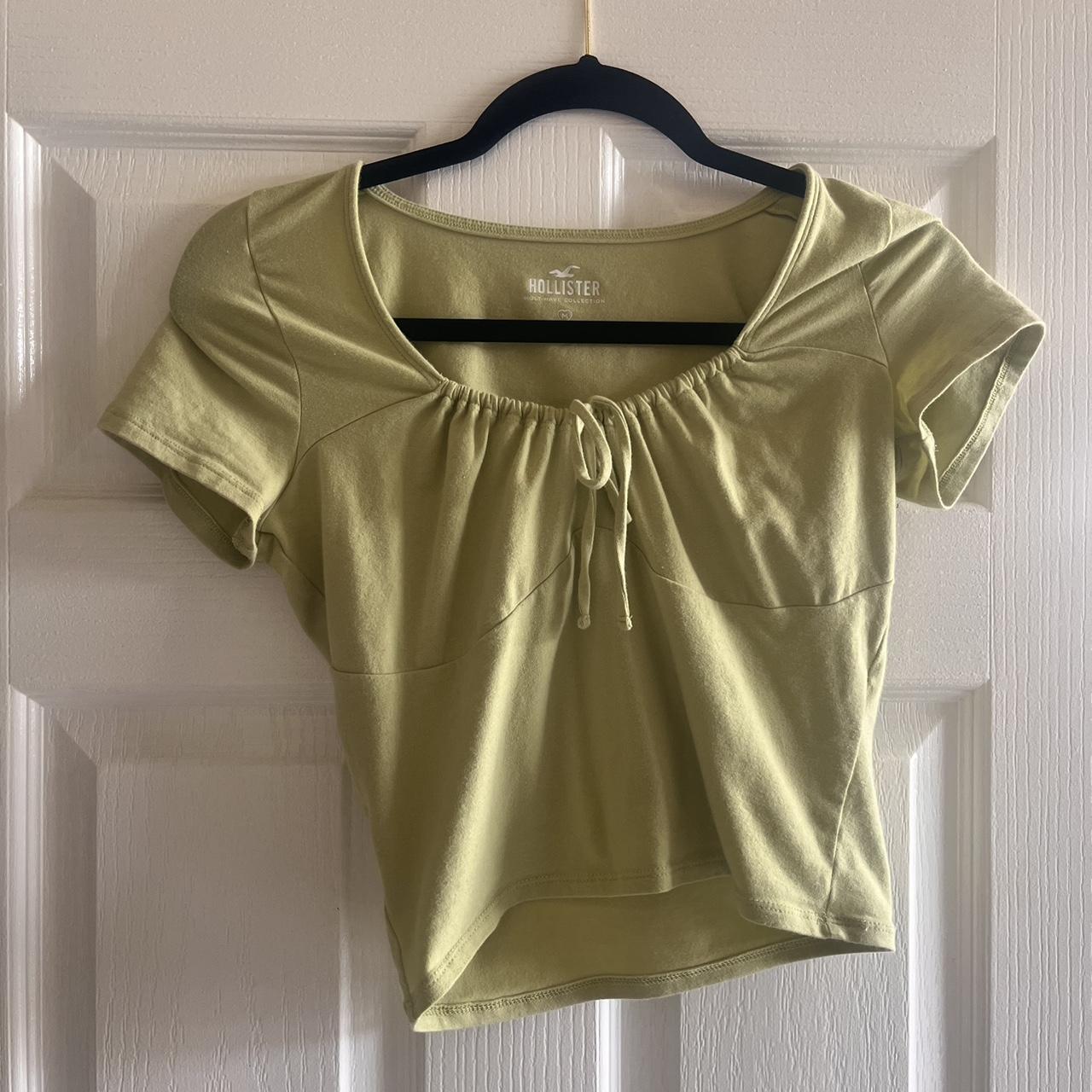 Hollister Co. Women's Green Croptop Depop