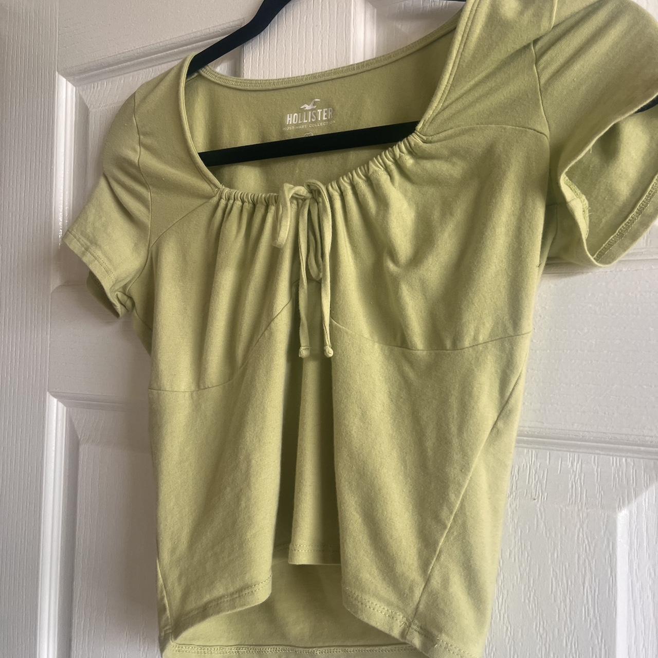 Hollister Co. Women's Green Croptop Depop