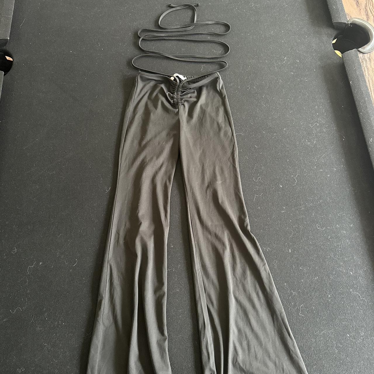 ADIKA Wrap-around Black Yoga Pants. Size S... - Depop