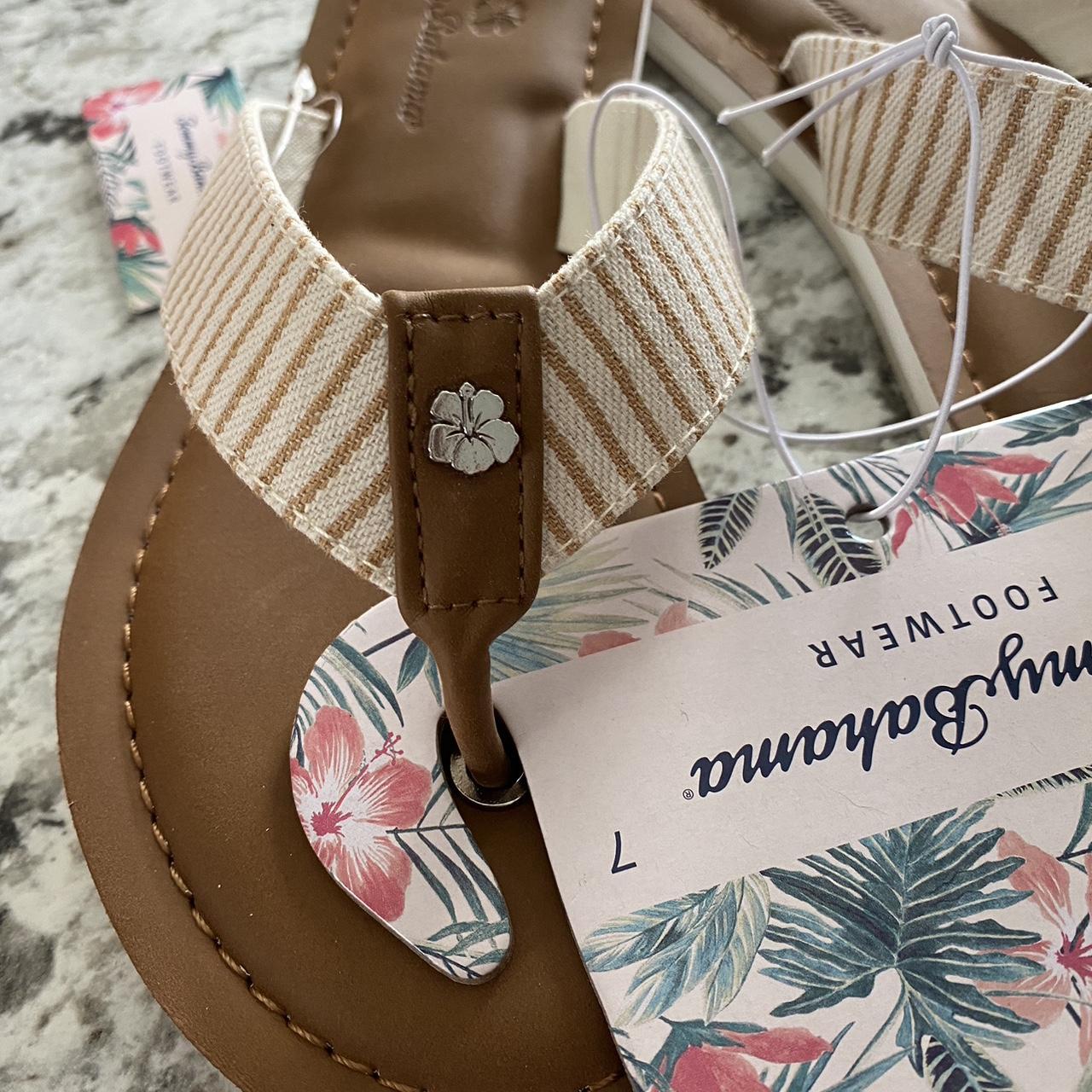 Tommy Bahama Women's White and Tan Sandals (2)