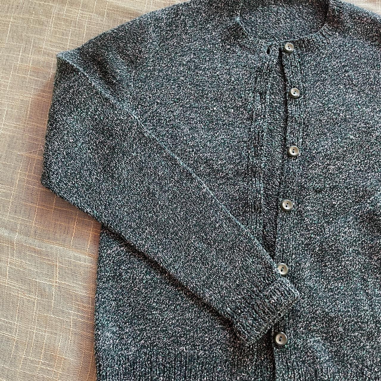 Vintage Dark Green Cardigan Size: M Pit: 17 Length:... - Depop