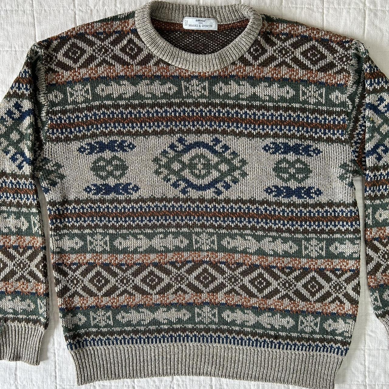 Vintage Marks & Spencer Sweater Sz L Made In UK... | Depop