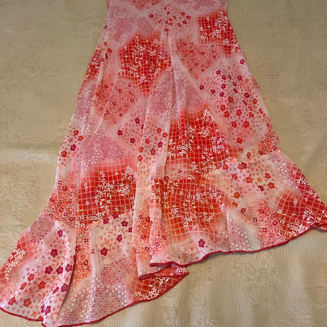 Pink Asymmetrical Dress Zipper on the back Size M... - Depop