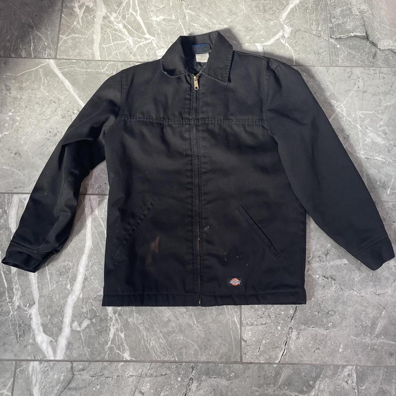 black dickies eisenhower jacket -size small -flaws... - Depop