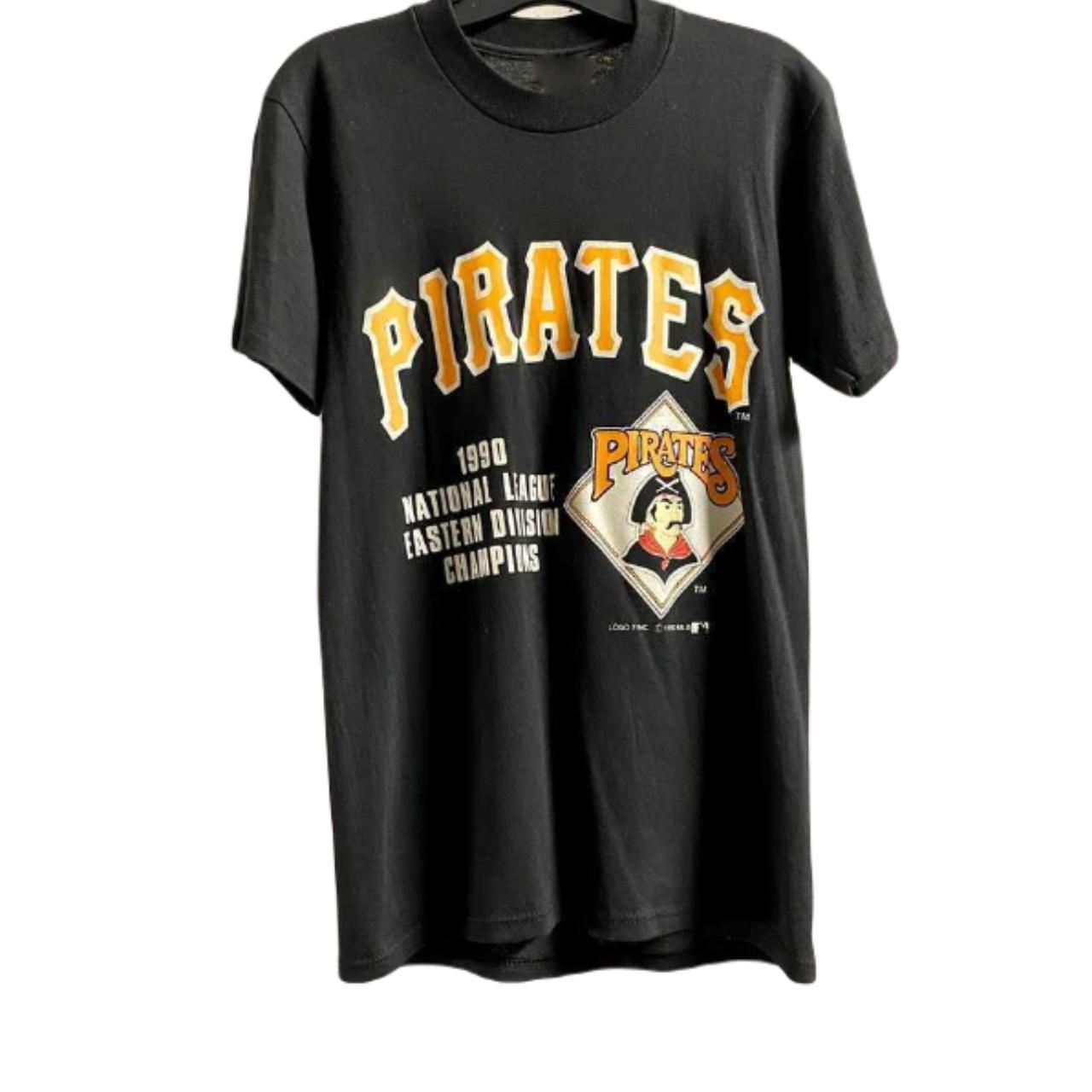 Pittsburgh pirates t-shirt black large gildan men