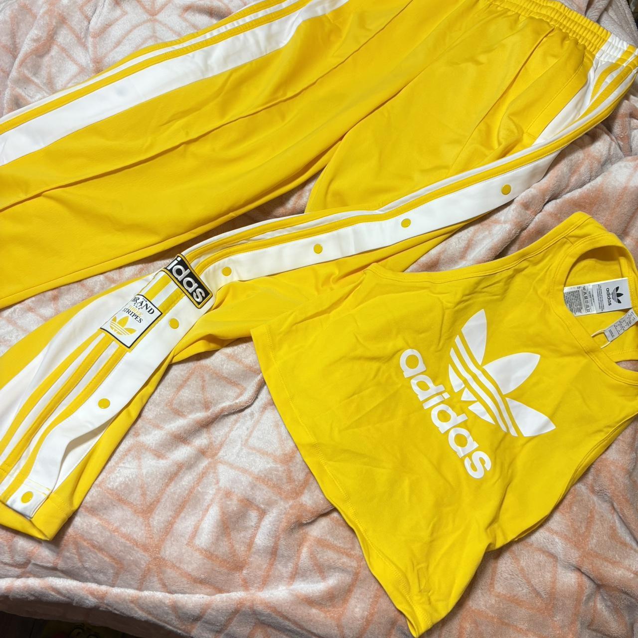 ✅00s adidas track Jersey setup yellow あの Adidas Original Adicolor SST Track Suit