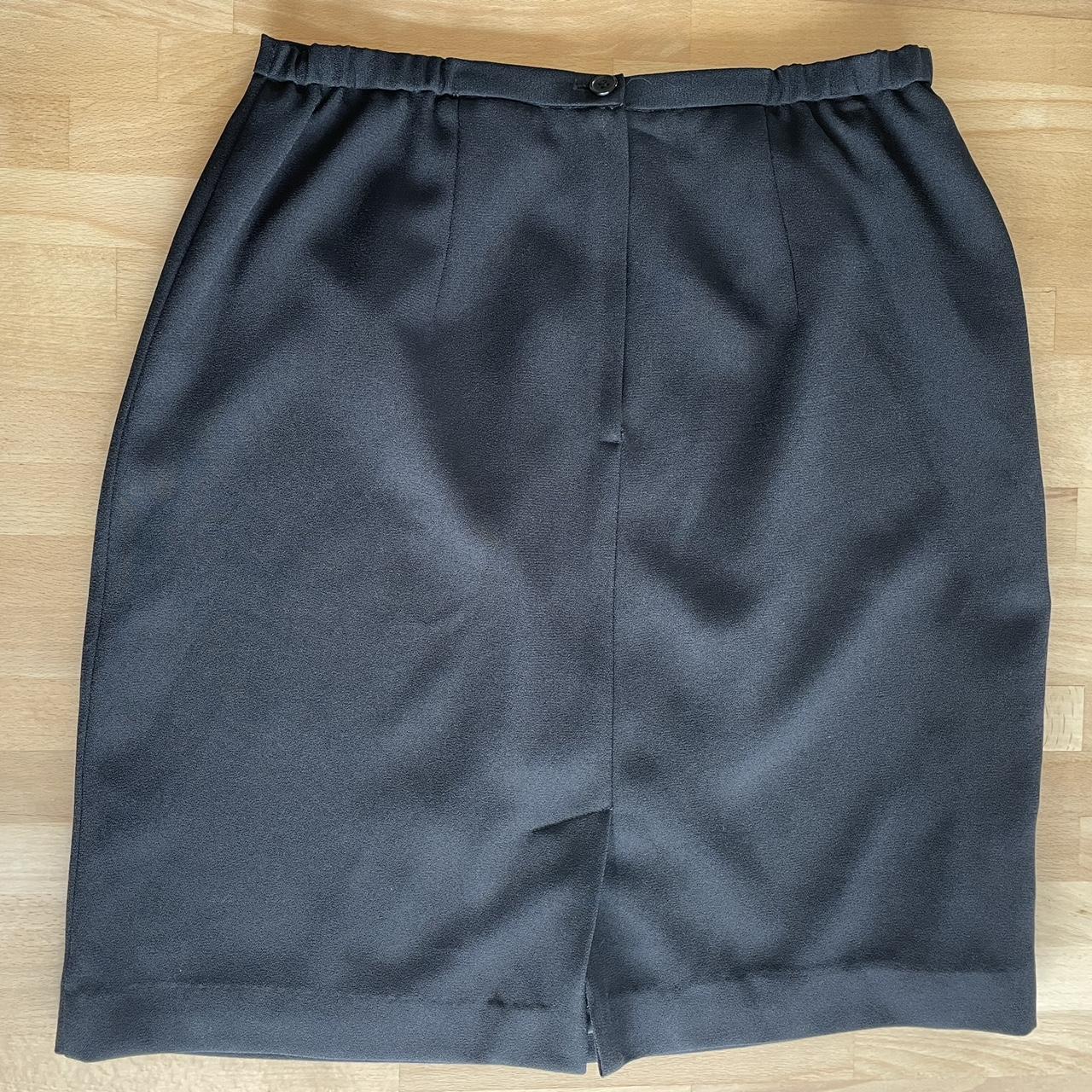 90s black Karen Scott mini skirt - Depop