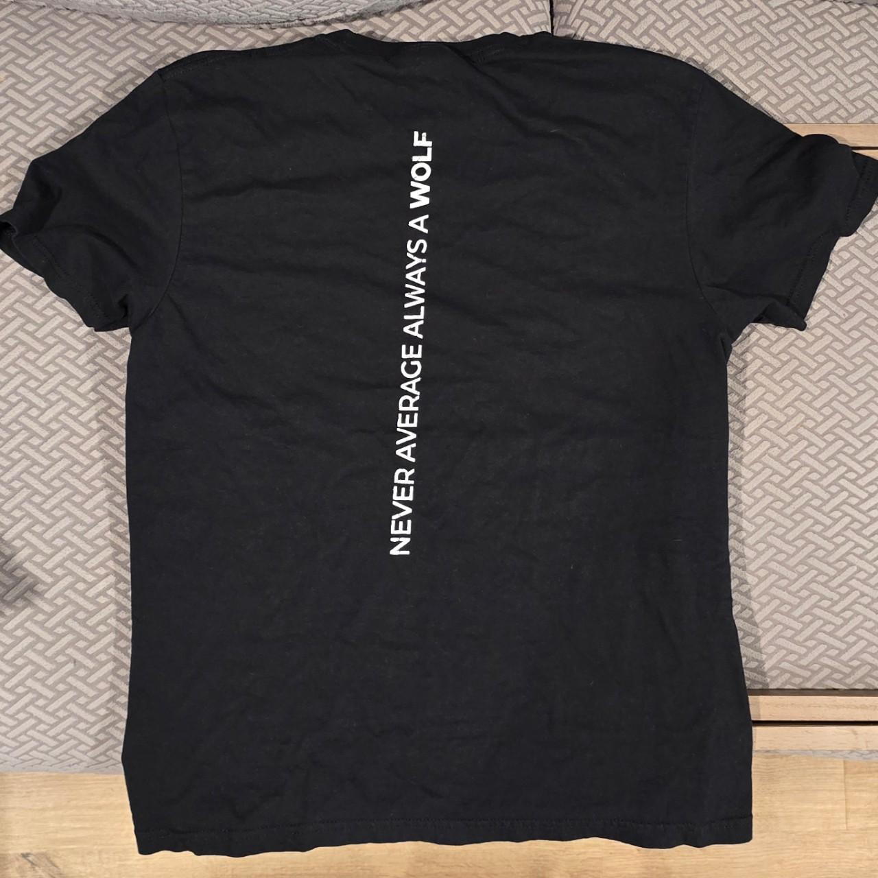 Wolf women's black and white t-shirt