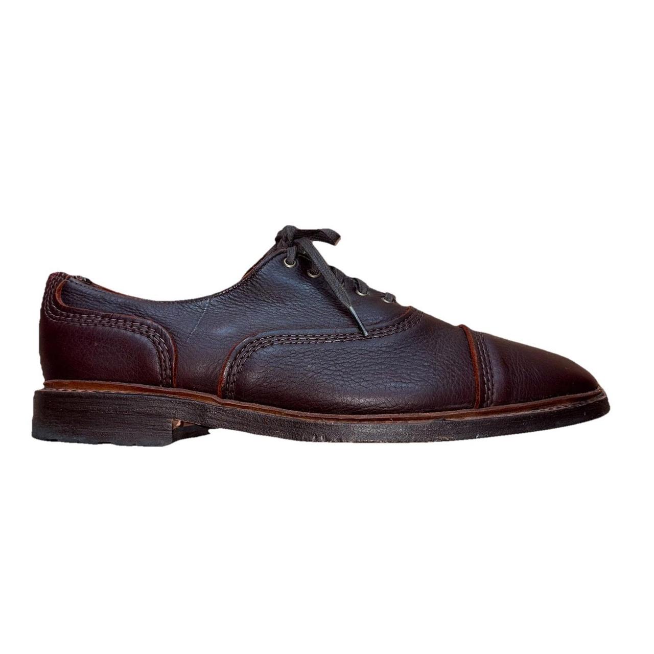 Men's Oxfords - Brown - US 9.5 – Allen Edmonds Overlord Brown Kudu Leather Shoe …