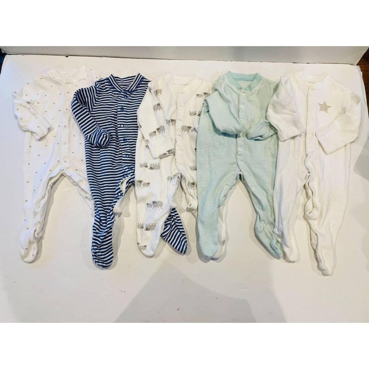 JOHN LEWIS BABY BOY ONE PIECE FOOTED PAJAMAS LOT... Depop