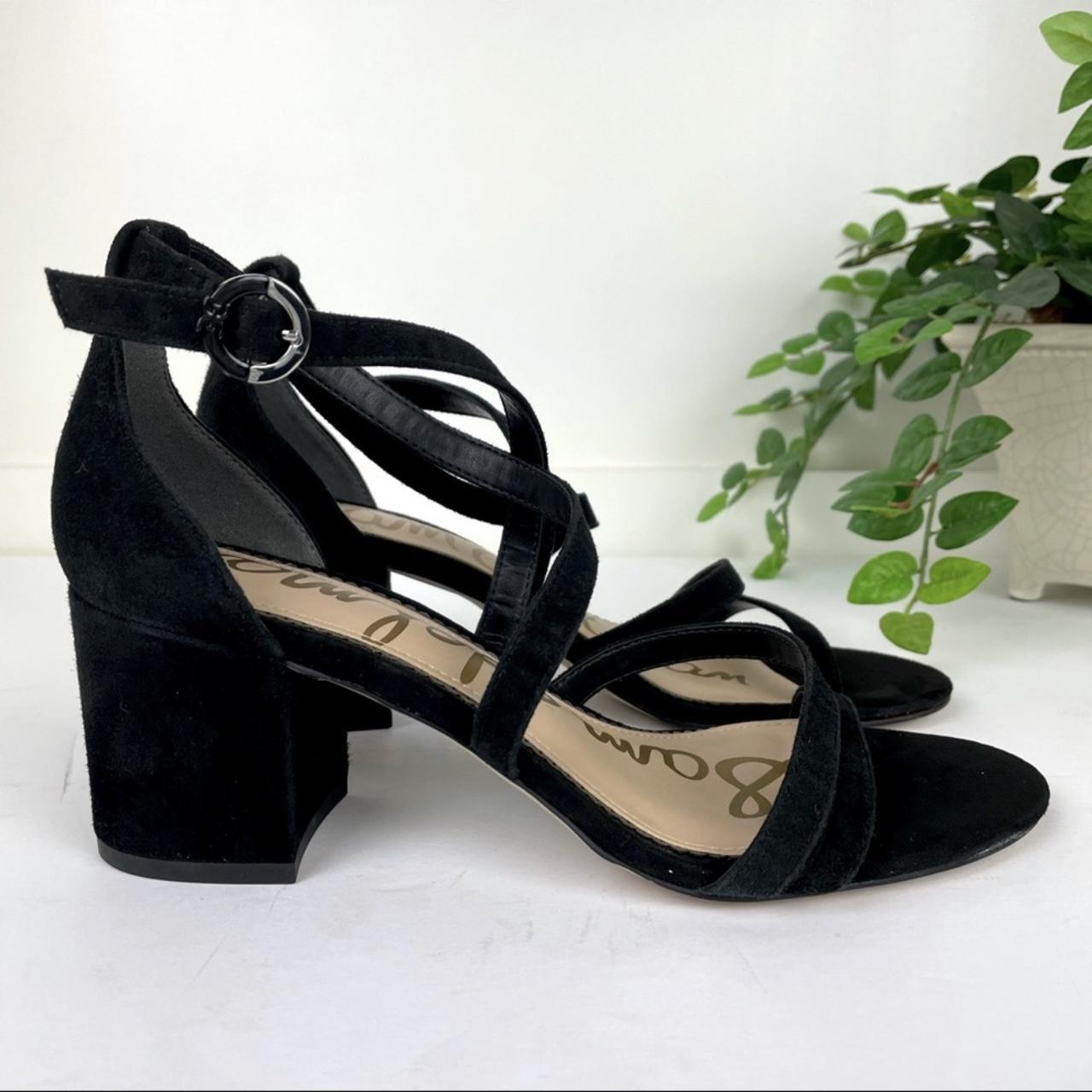 Sam Edelman Stacie sandals black suede size 7.5 Depop