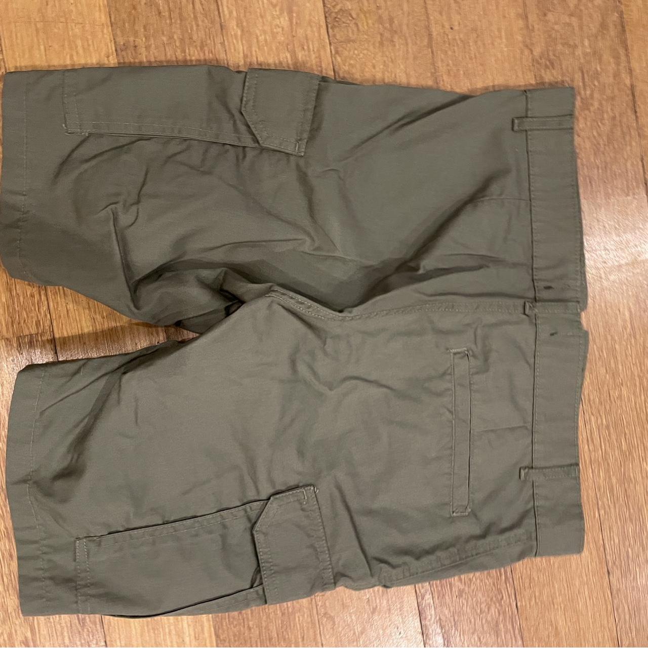 Boohoo man green cargo shorts size 28 Depop