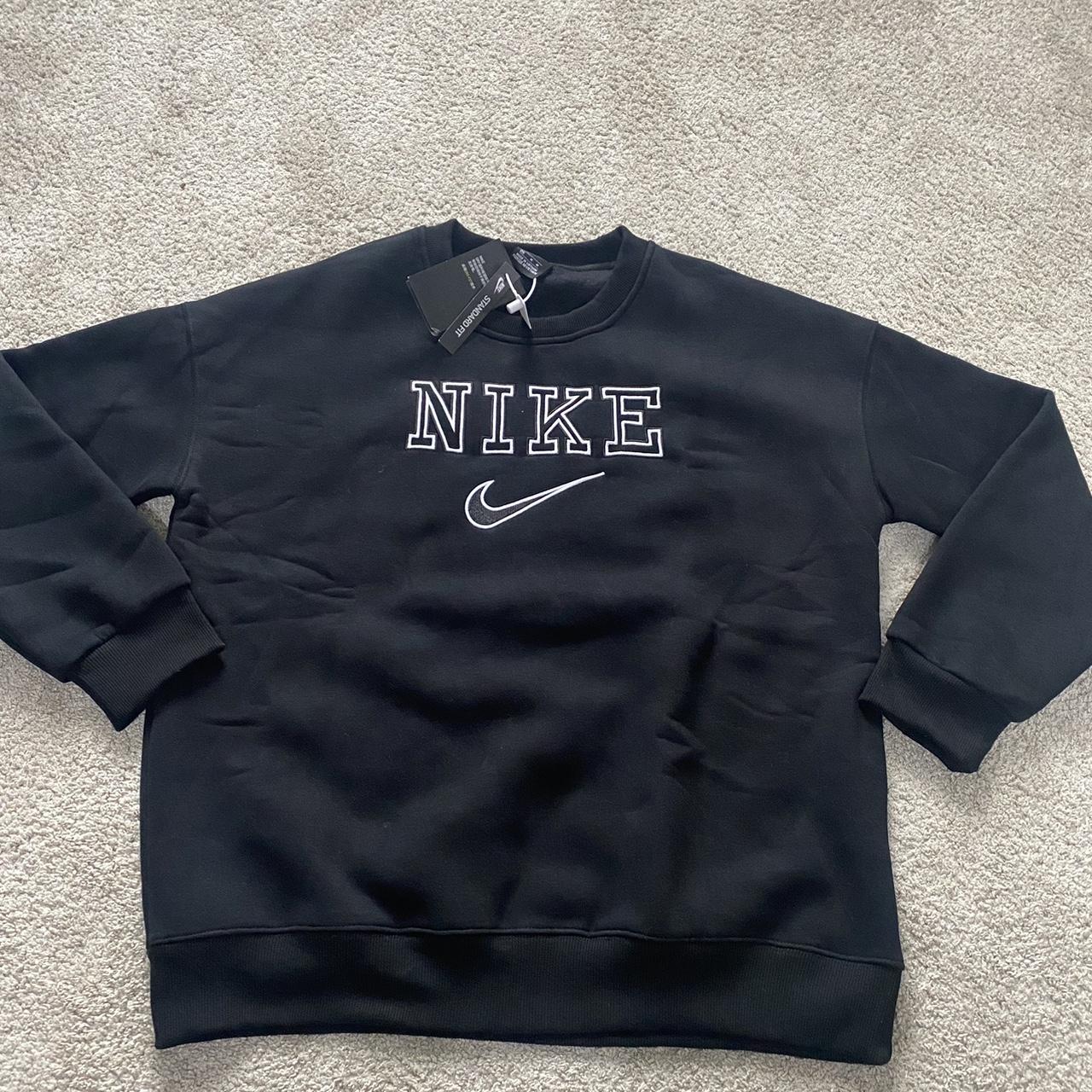 Black Nike sweater. Never worn, new with tags and... - Depop