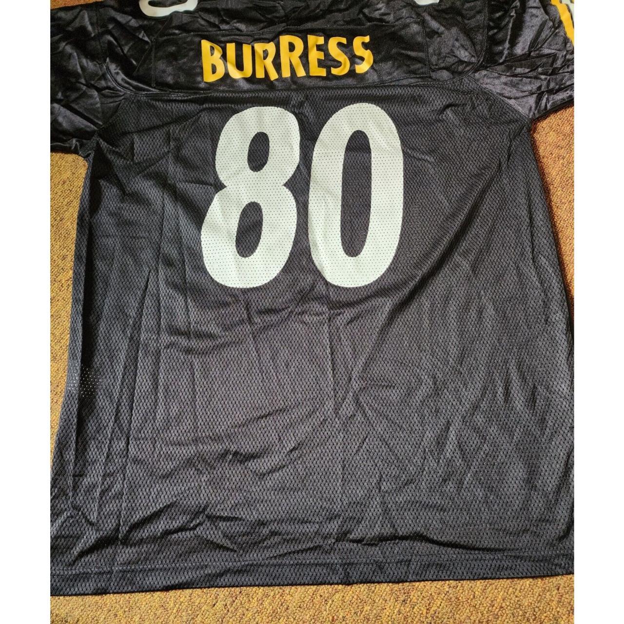 Plaxico Burress #80 Pittsburgh Steelers Reebok Men's Black Jersey Large