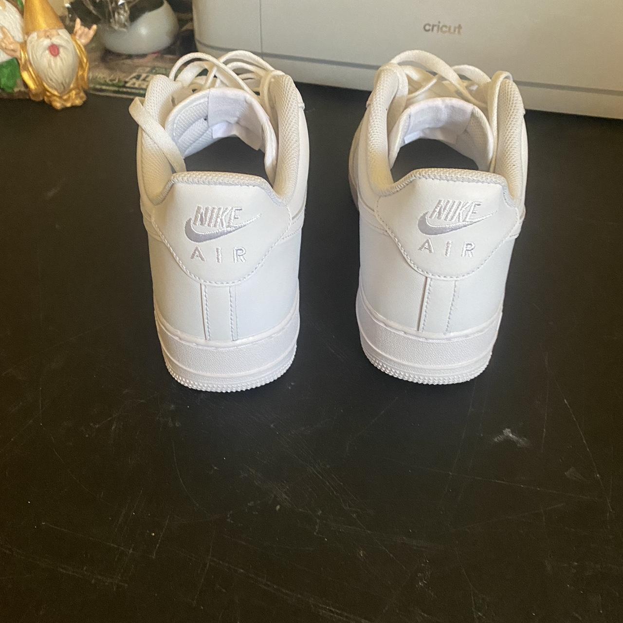 low top white nike air force ones