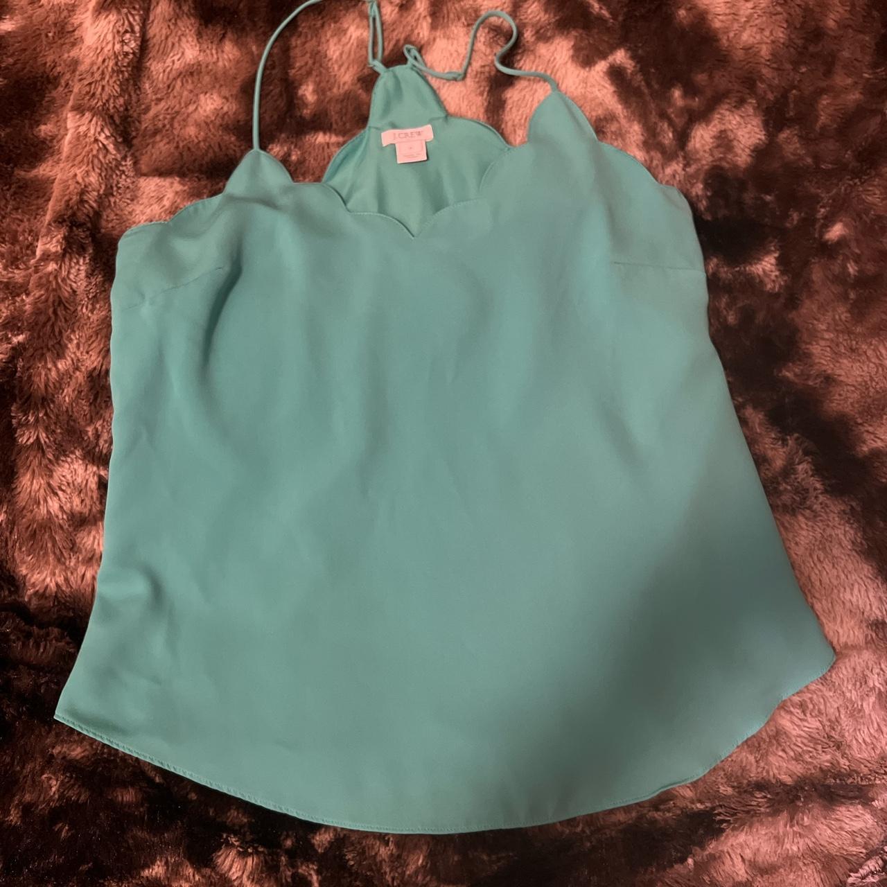 J crew spaghetti strap top mint green size 6 - Depop