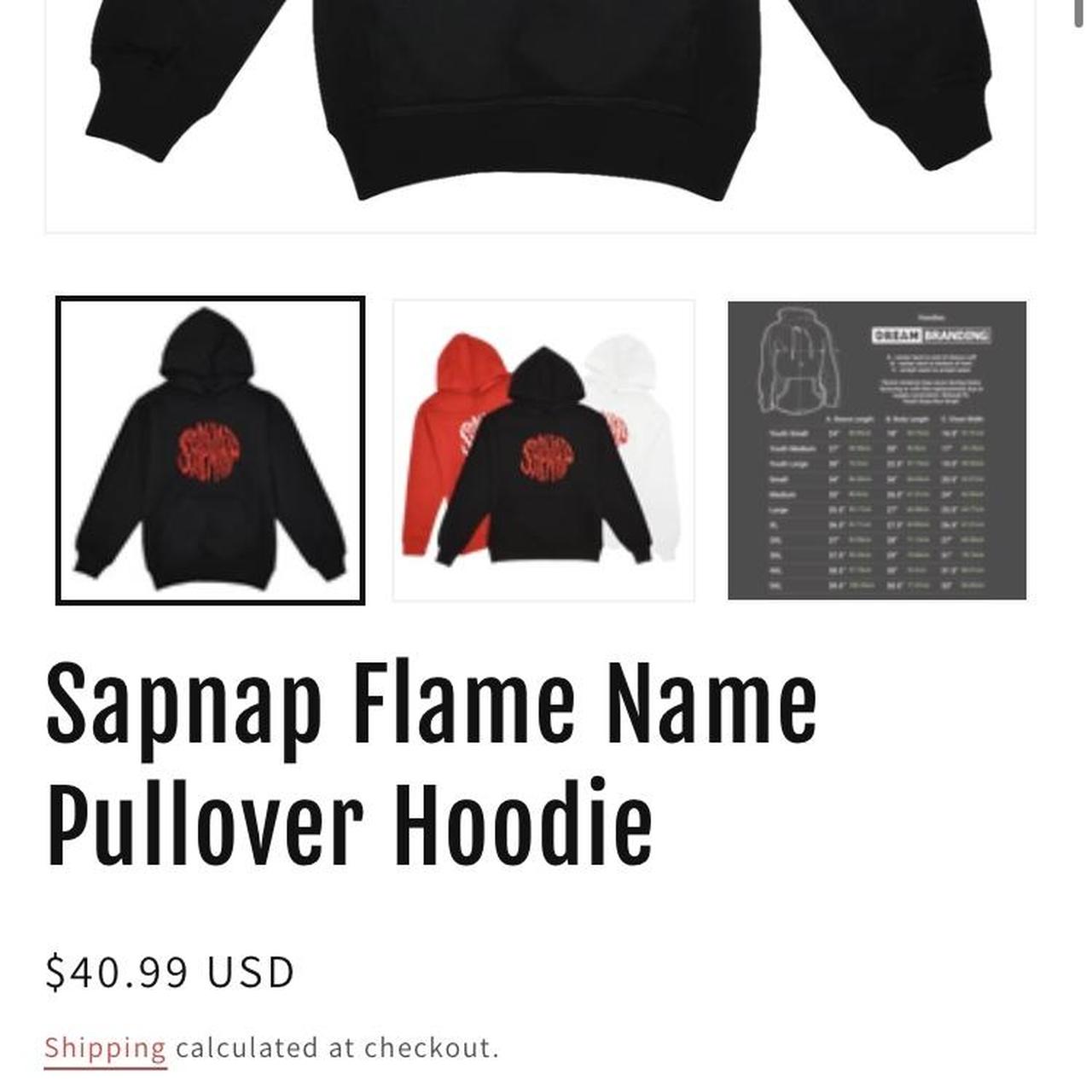 Sapnap Rainbow Flame Name | Pullover Hoodie