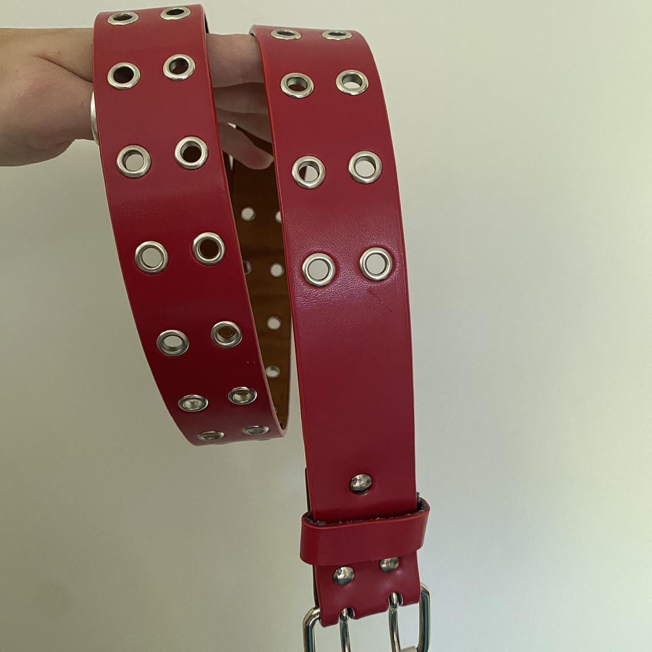 ladies red belt
