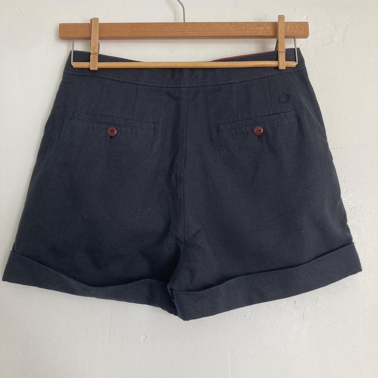 Fred Perry Women's Navy Shorts (2)