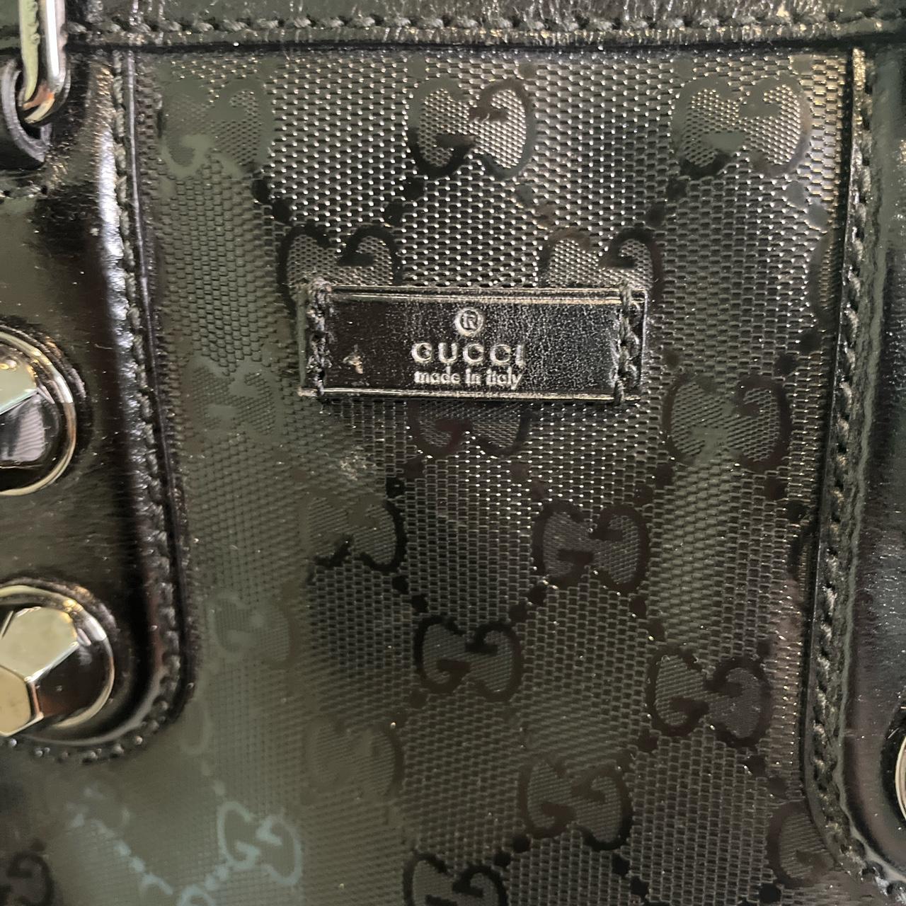 Gucci Imprime Joy Boston Black Monogram Doctor Bag