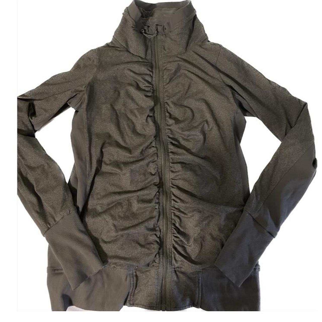 Lululemon reversible brushed zip-up jacket Brushed... - Depop