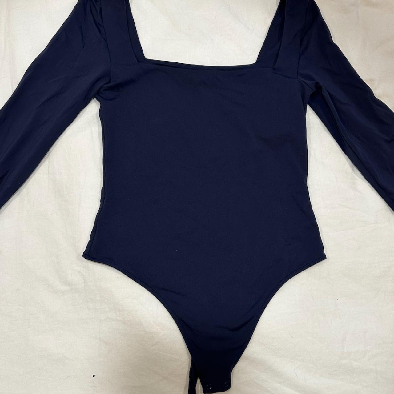 Navy Blue Aritzia Body Suit - Depop