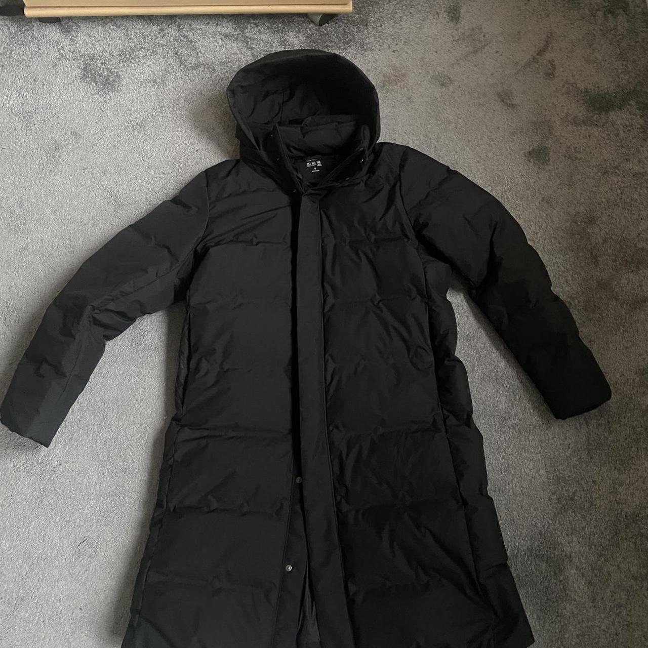 UNIQLO Men's Black Coat | Depop