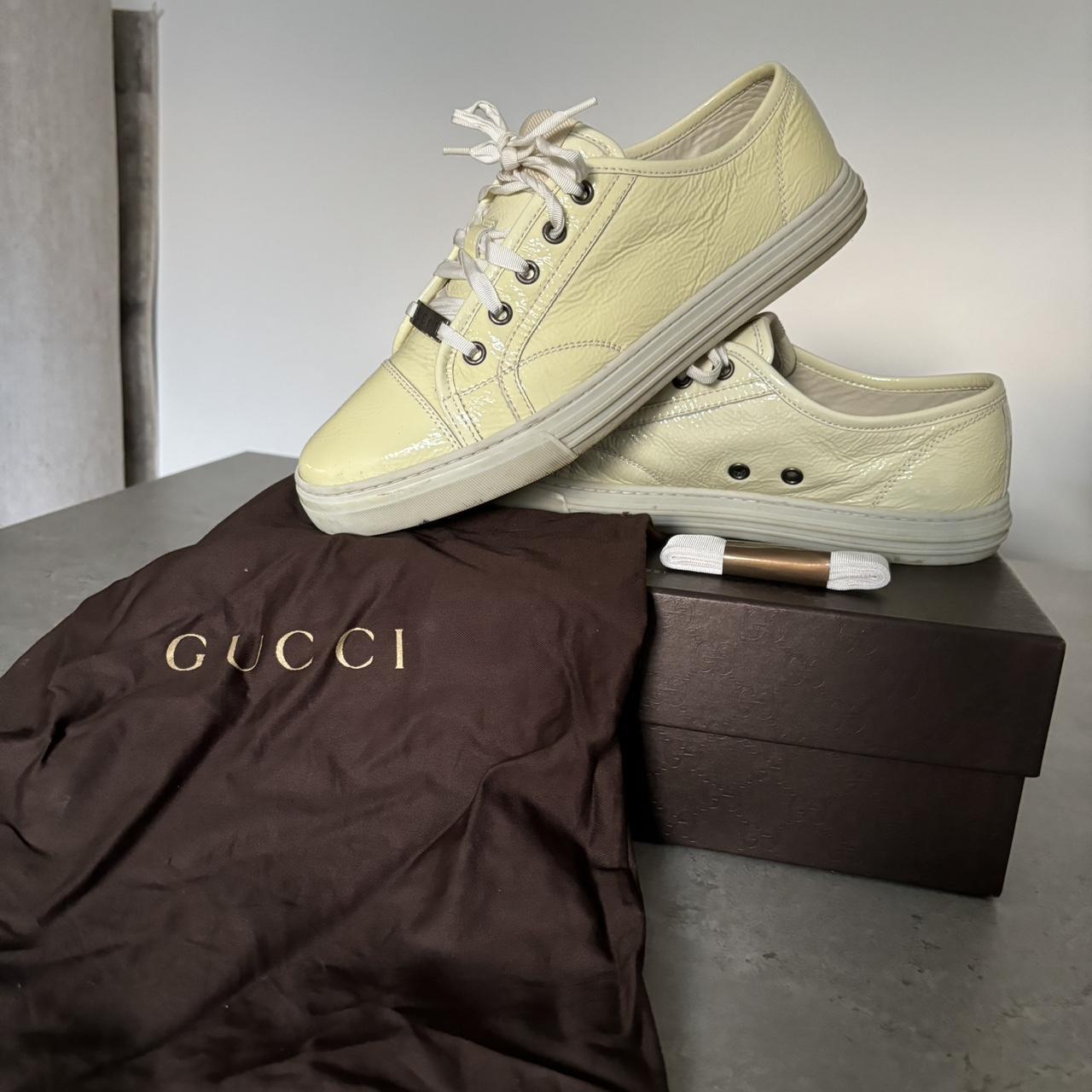 cream gucci trainers