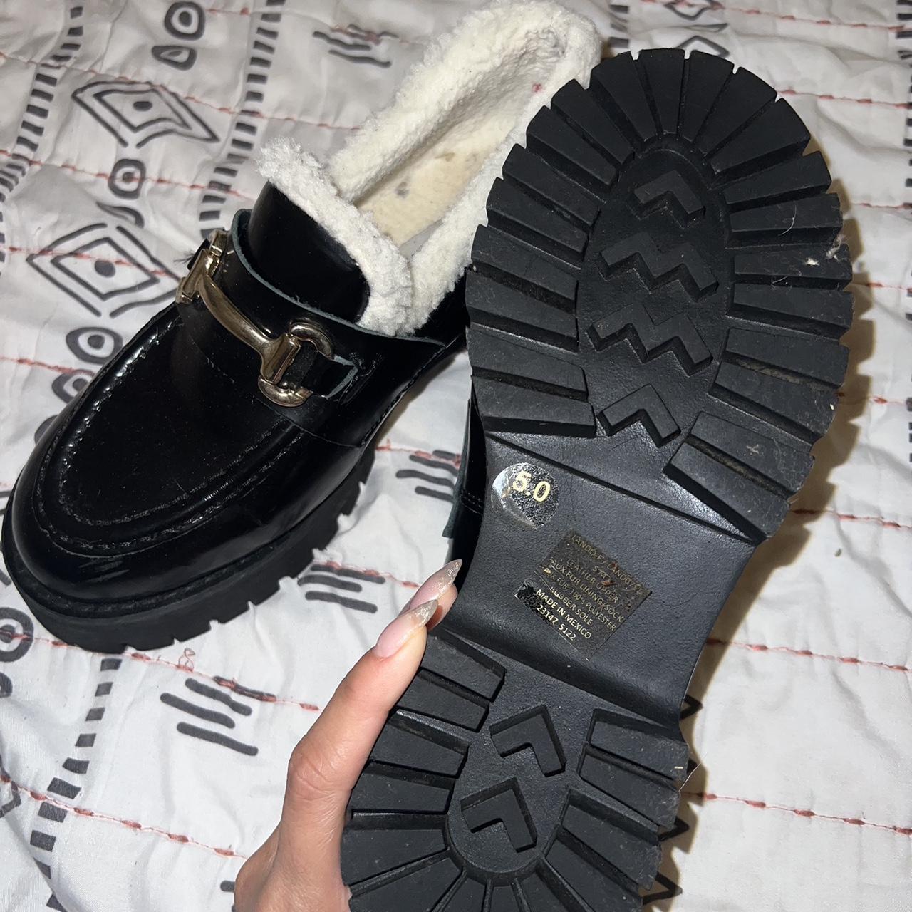 Steve madden sale fur loafers