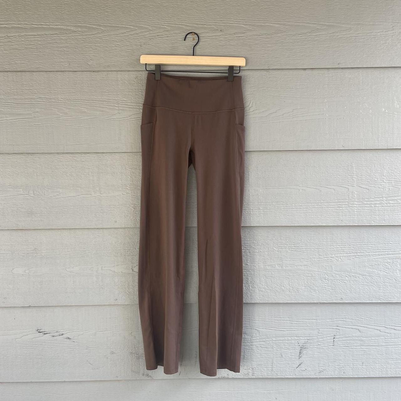 Rust orange buttery soft flare leggings One super - Depop