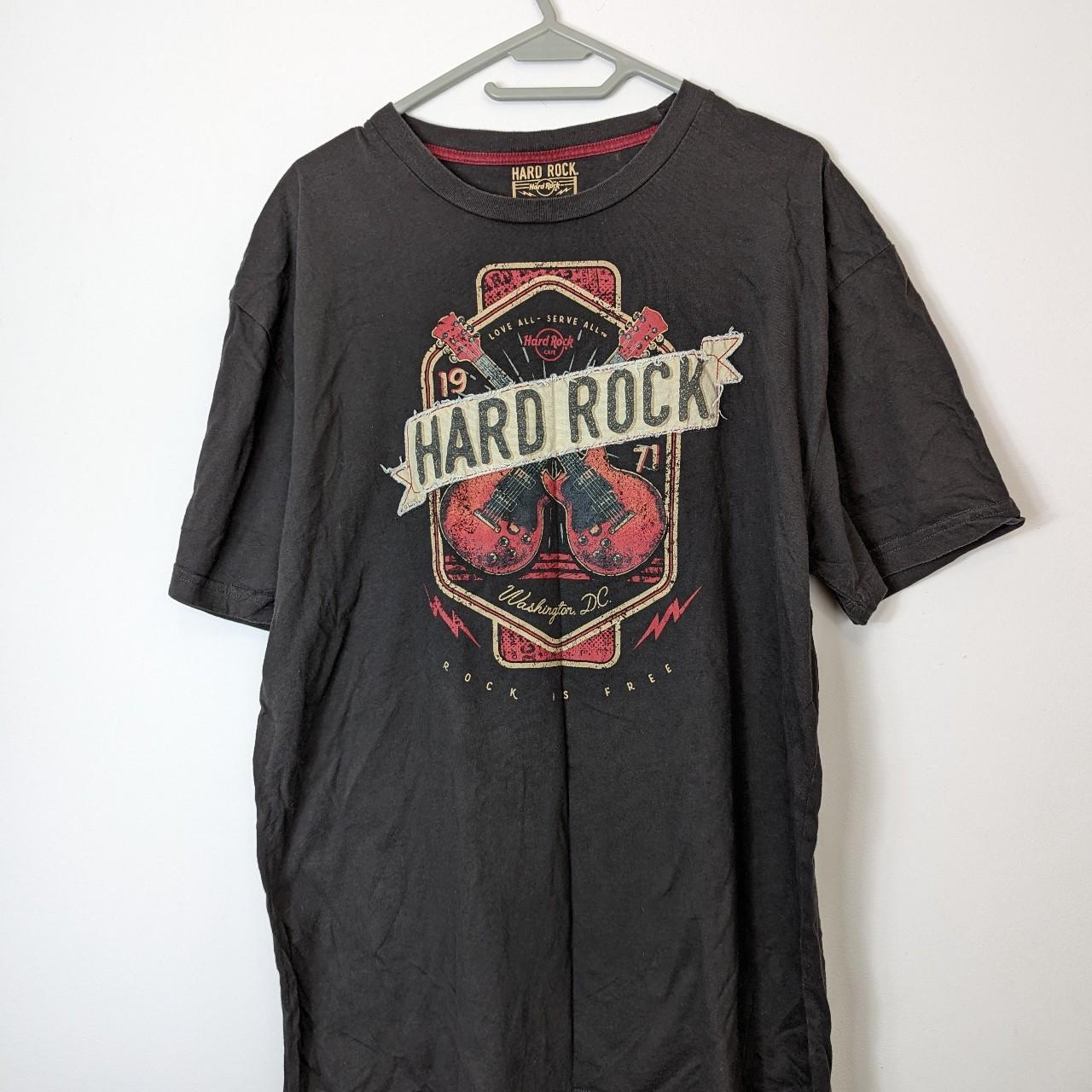 Hard Rock Cafe Hamburg T-shirt Online Kaufen Hard Rock Cafe Men's Black T-shirt | Depop
