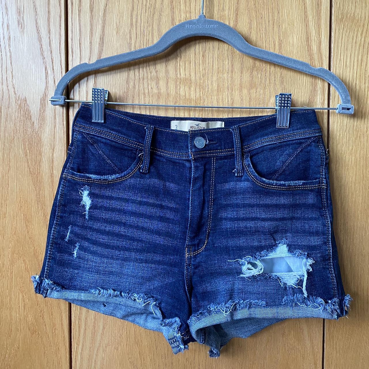 High waisted clearance denim shorts hollister