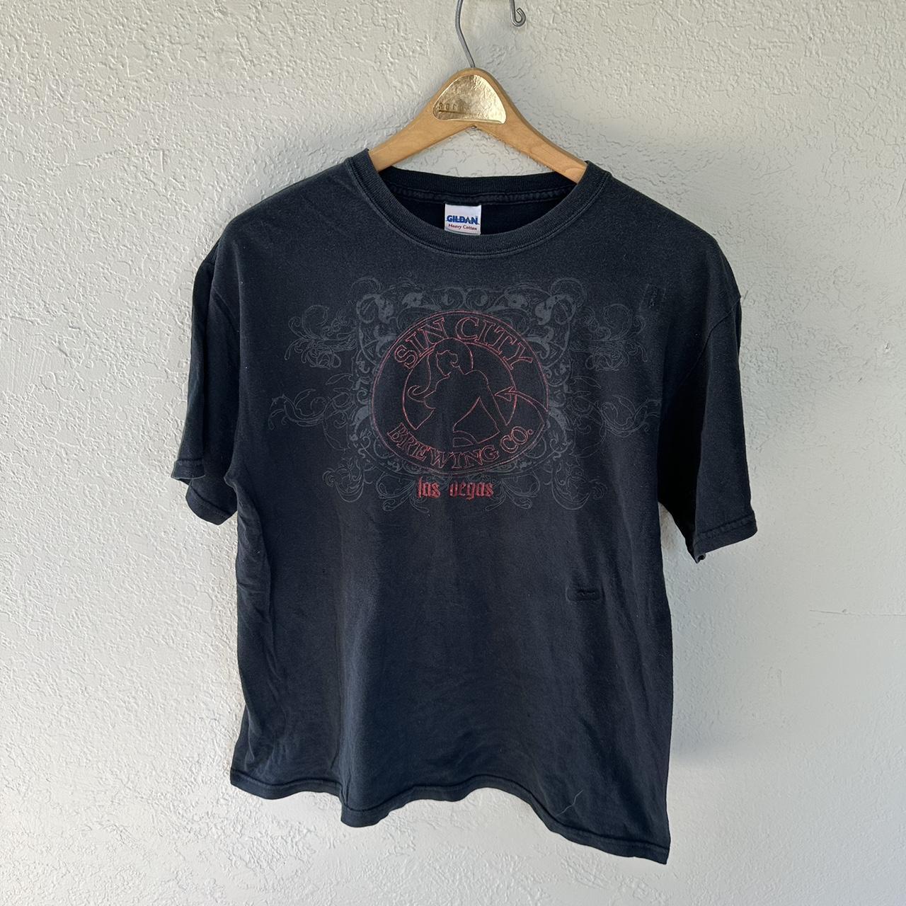 Y2K Las Vegas Sin City Brewing Tee all flaws pictured - Depop