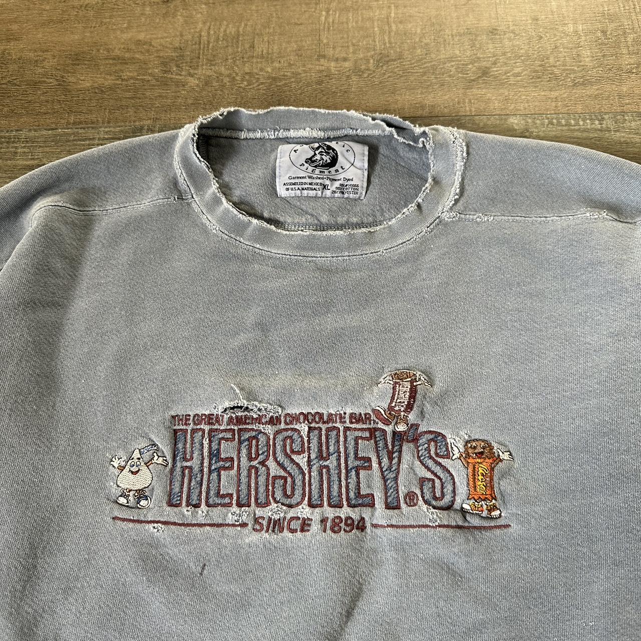 90’s Hershey’s Chocolate Crewneck Beautifully... - Depop