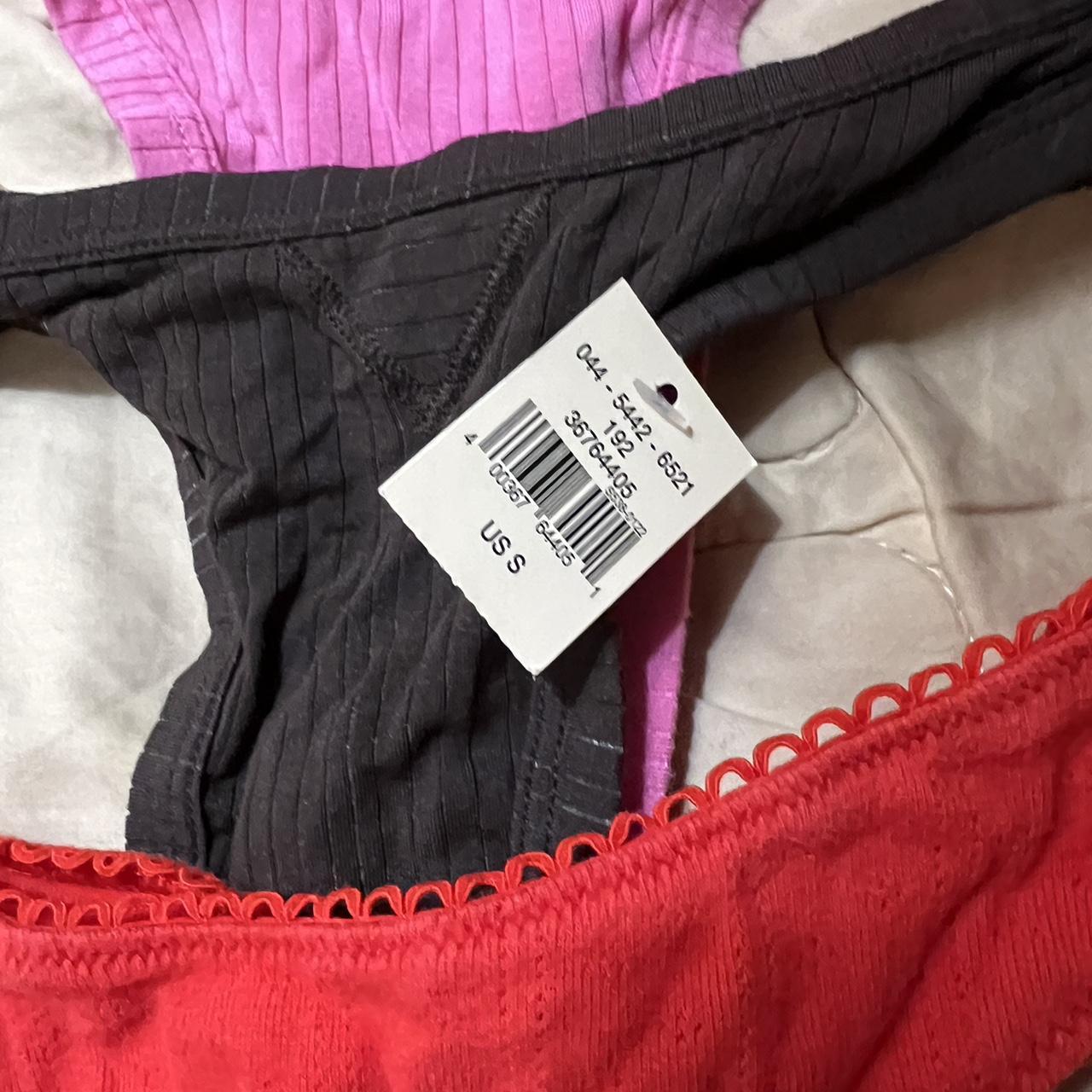 3 pairs of aerie undies pink and red have been... - Depop