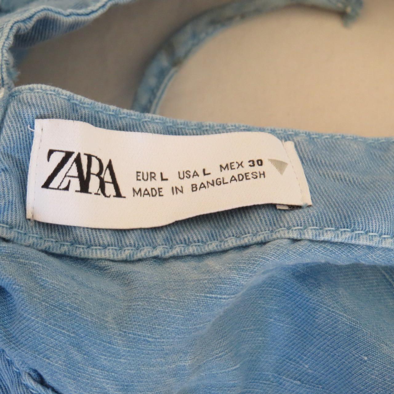 ZARA Linen Blend Top Size L Top made of linen blend... - Depop