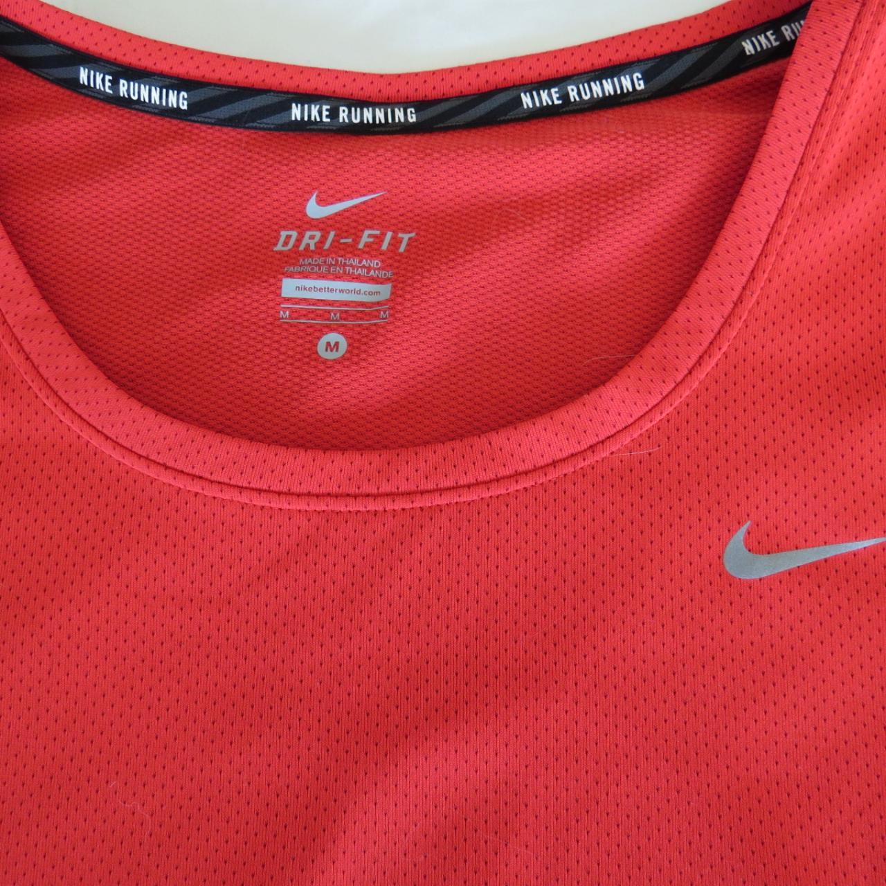 mens red nike dri fit shirt