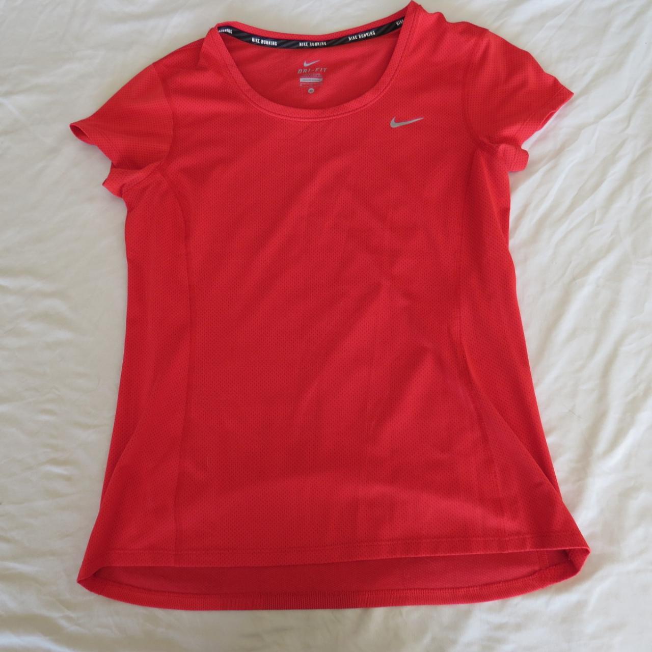 Nike Dri-Fit Red Running Shirt Size Medium Very good... - Depop