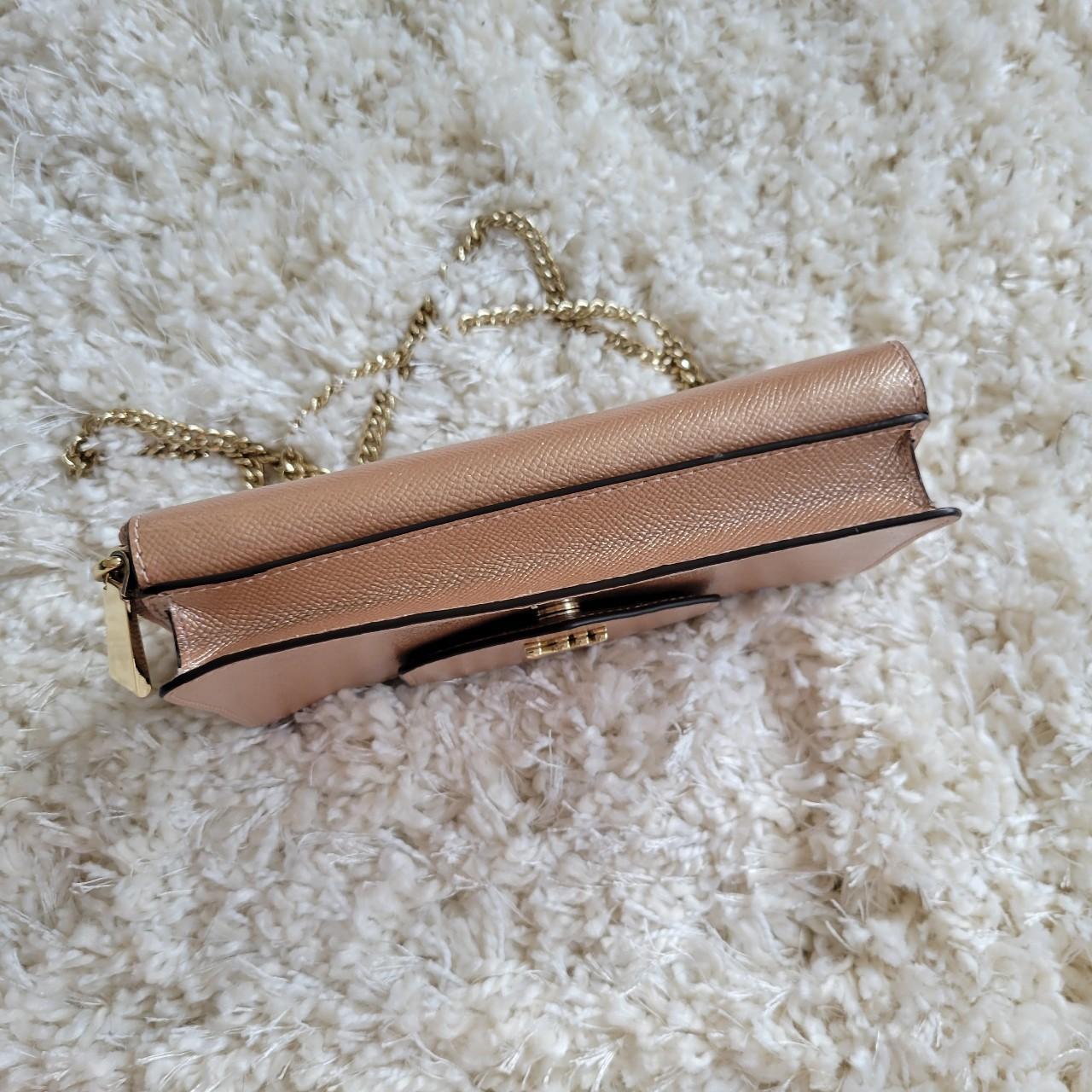 Michael Kors rose gold crossbody chain wallet/purse - Depop