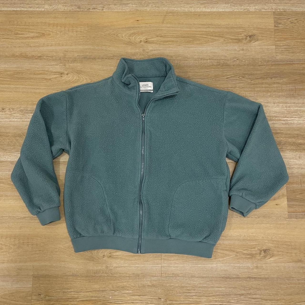 Urban Outfitters Teal ZipUp Jacket Women’s Medium... Depop