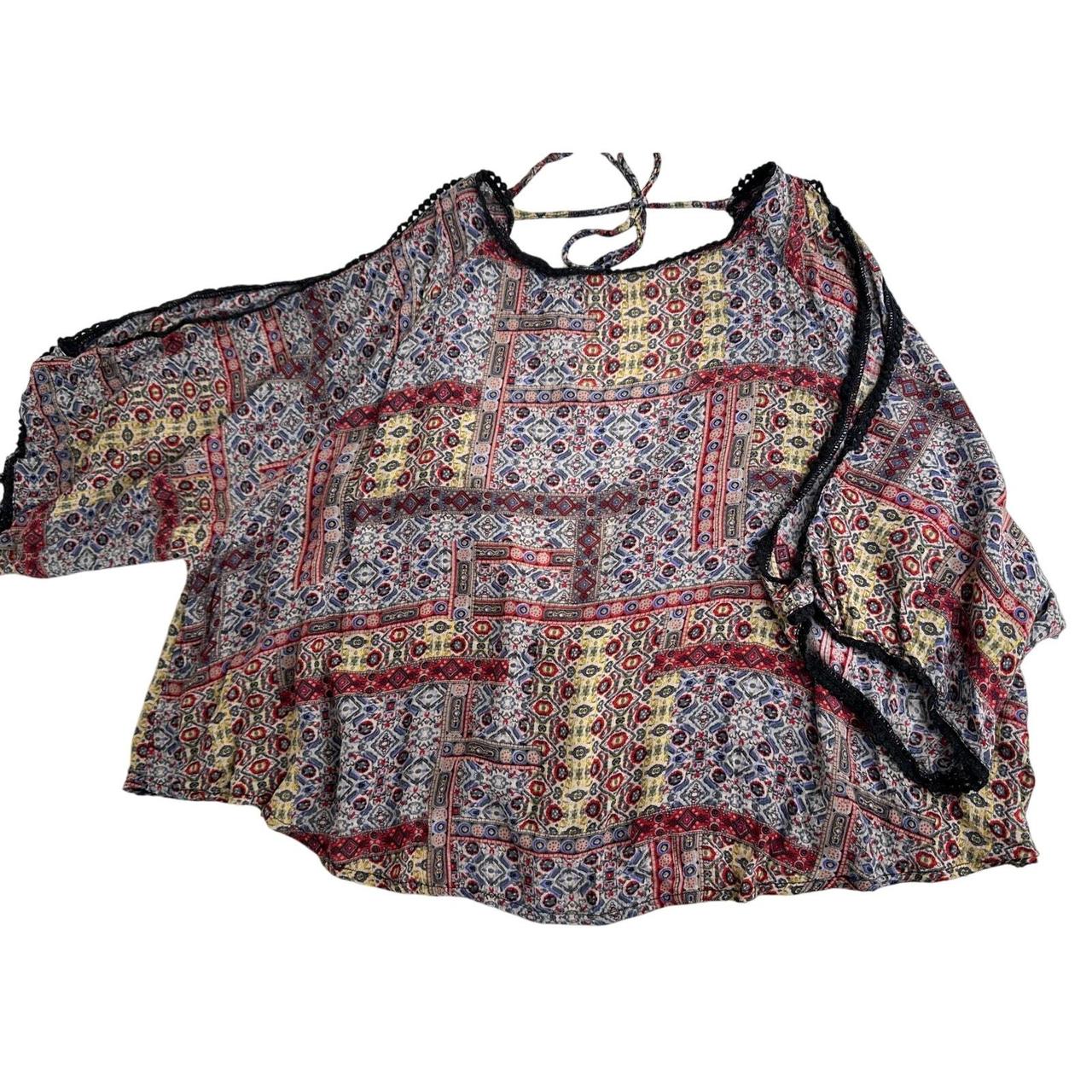 Source Unknown Women's Blouse - Red/Black - S – M… - image 1