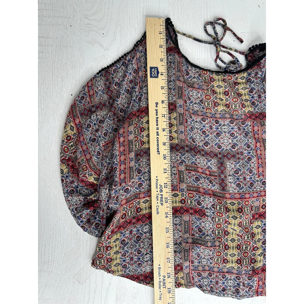 Source Unknown Women's Blouse - Red/Black - S – M… - image 5