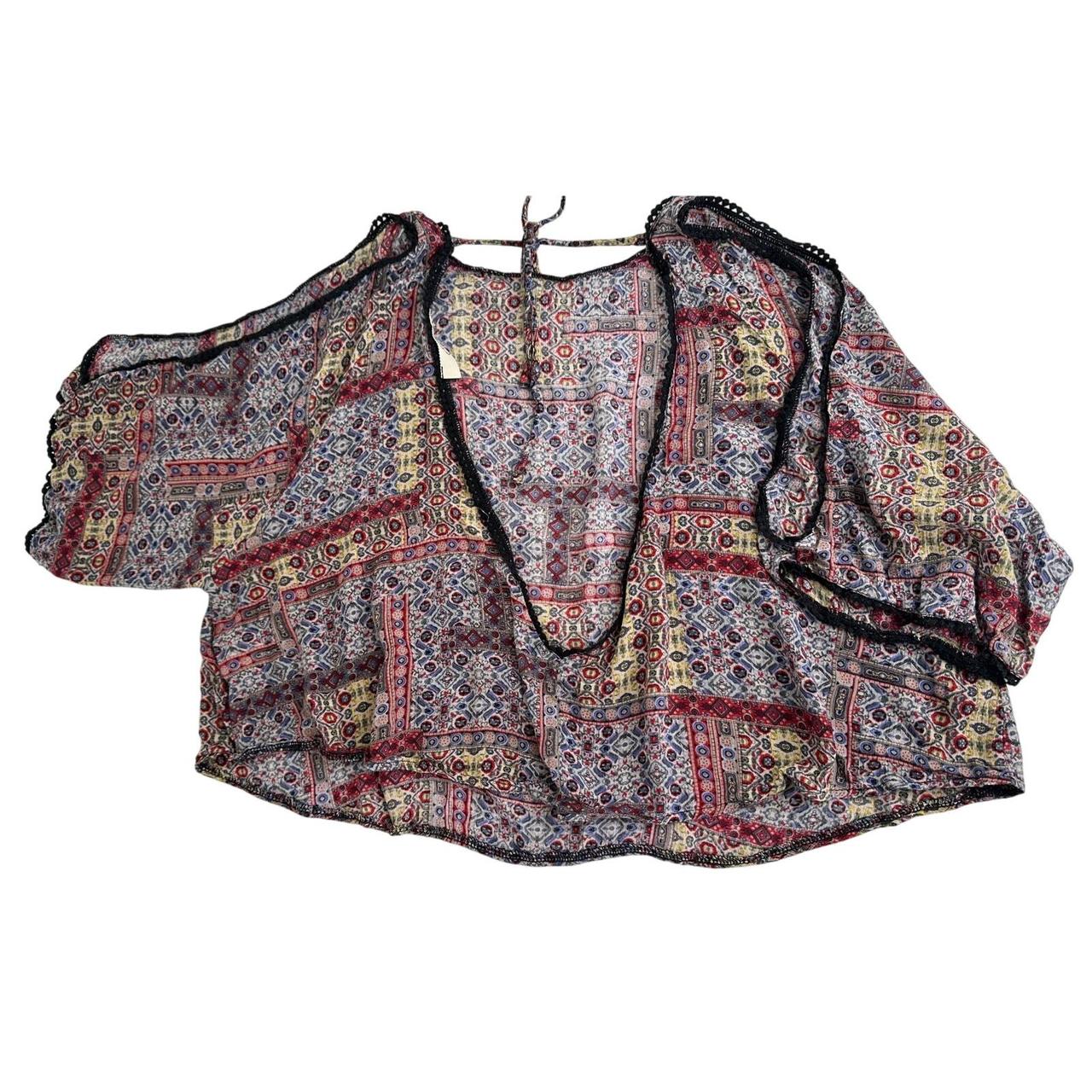 Source Unknown Women's Blouse - Red/Black - S – M… - image 2