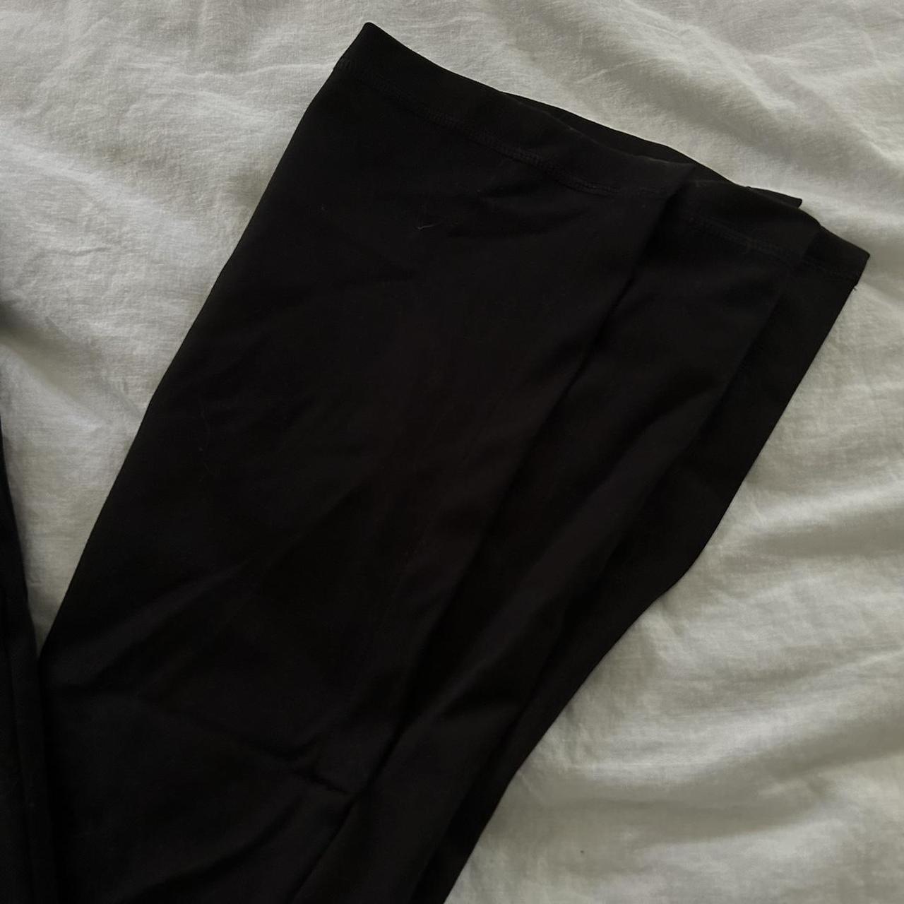 Flare Yoga Pants With Calf Slit From Yogalicious - Depop