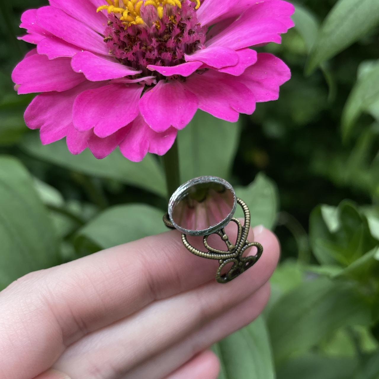 🩶🪞Brass Heart Mirror Ring 🩶🪞 Cute, small, real - Depop
