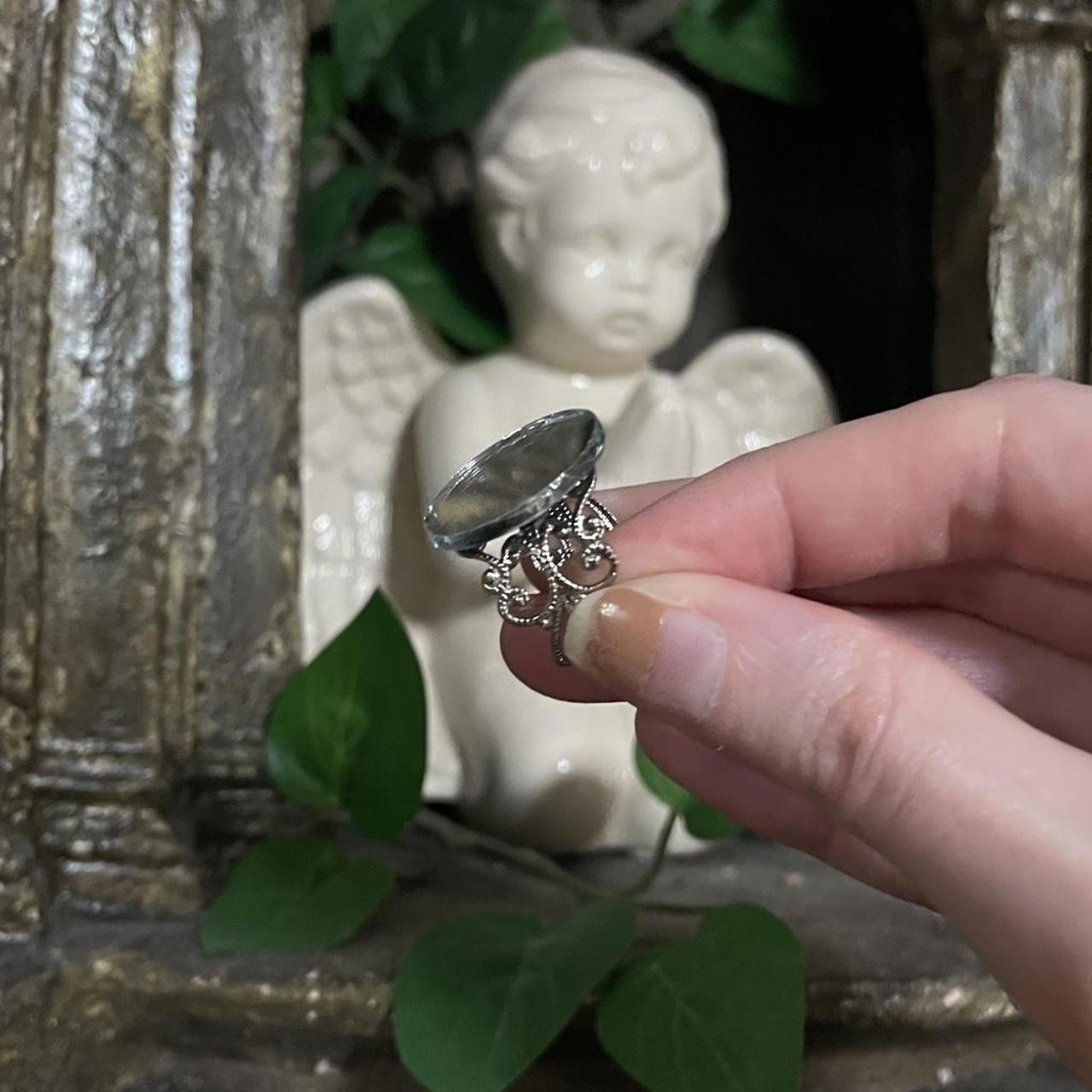 Women's Ring - Silver/Multi – Adjustable mirror r… - image 8