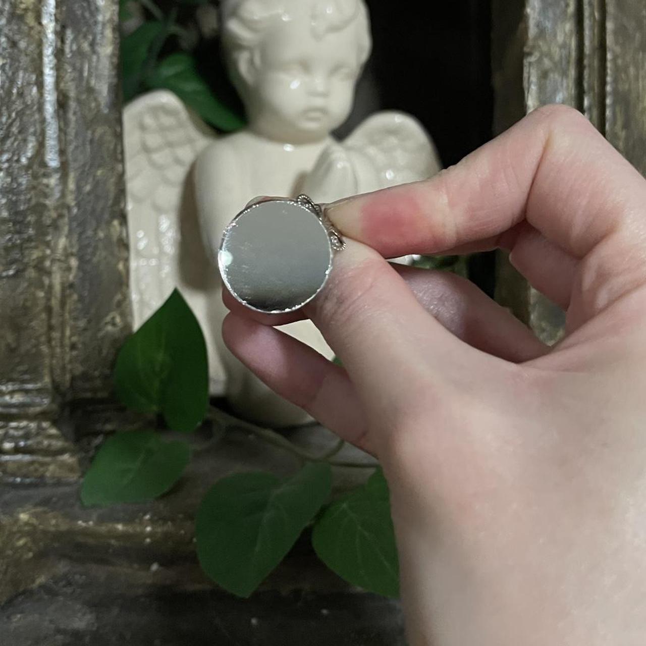 Women's Ring - Silver/Multi – Adjustable mirror r… - image 7